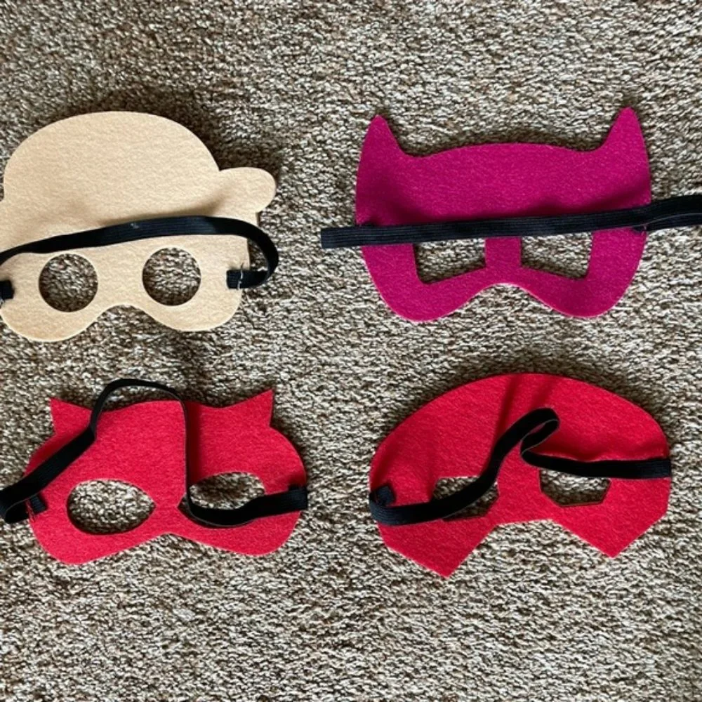 Kids felt face mask for dress up